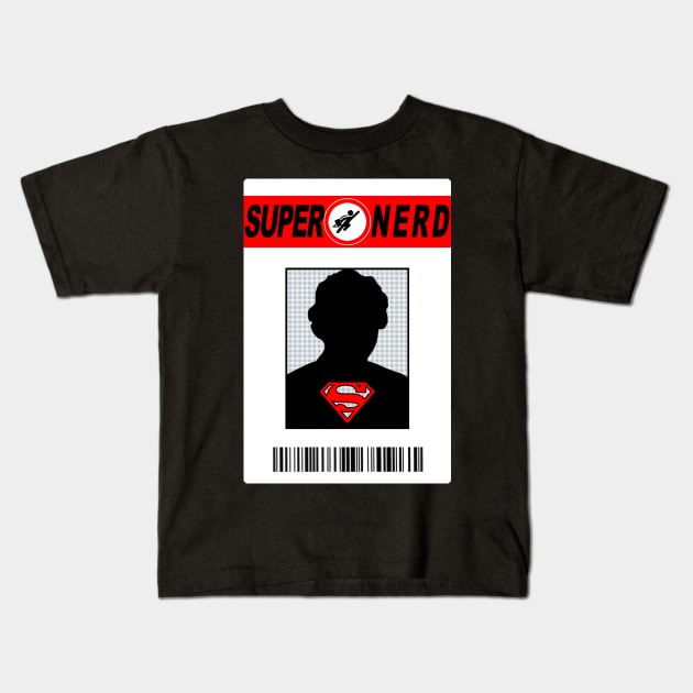 Supernerd Kids T-Shirt by JohnLucke